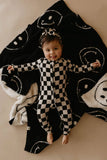 Black & Ivory Just Smile | Blanket