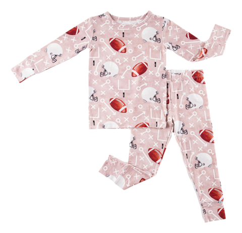 Jackson Two Piece Long Sleeve Pajama Set- Final Sale