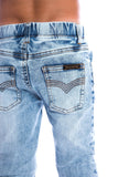 Beau Hudson Blue Non-Distressed Denim Jegs