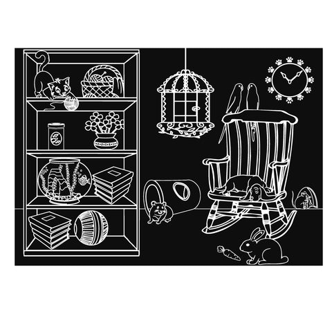 Chalkboard Placemat- Multi Pets