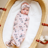 Minnie Mouse Knit Swaddle Blanket