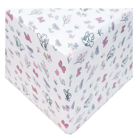 Minnie Mouse's Bowquet Premium Knit Fitted Crib Sheet