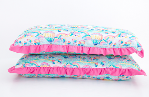 Priscilla Ruffle Zipper Pillowcase Set