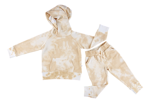 Ivory Tie Dye Jogger Set- Final Sale