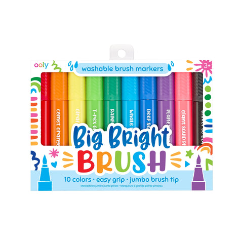 Big Bright Brush Markers- Set of 10