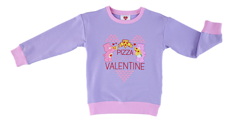 Care Bears™ Pizza Valentine Crewneck Sweatshirt- Final Sale