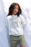 Toddler 'Santa's Cookie Tester' Sweatshirt- Forest Green- FINAL SALE