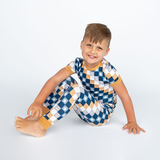 Blue Happy Daze Short Sleeve Pajama Set- FINAL SALE