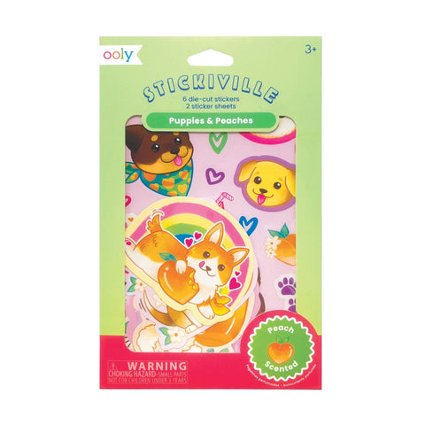 Stickiville Puppies & Peaches Scented Stickers