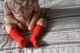 Bright Red Knee High Socks