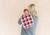 Copper Pearl Single Burp Cloth- Lumberjack