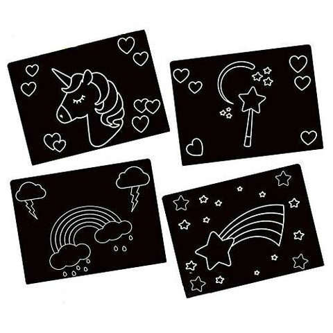 Chalkboard Unicorn Travel Placemat Set