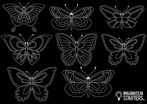 Chalkboard Butterfly Placemat