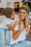 Beau Hudson Olive Knit Beanie- FINAL SALE