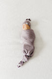 Copper Pearl Knit Swaddle Blanket- Violet