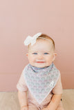 Copper Pearl Single Bandana Bib- Coral (new style)