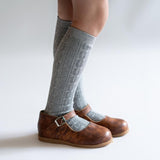 Gray Knee High Socks