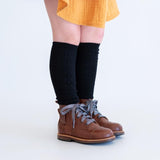 Black Knee High Socks