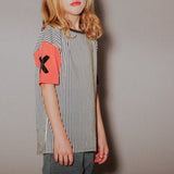 Drop Shoulder Kids Tee- XOXO