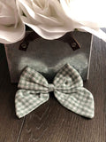 Large Linen Bow on Clip