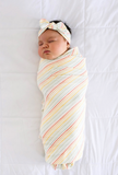 Copper Pearl Knit Swaddle Blanket- Rainee