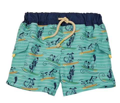 Mud Pie Surfing Dog Swim Trunks