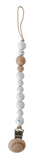 Chewable Charm Classic Pacifier Clip- Moonstone