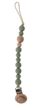 Chewable Charm Classic Pacifier Clip- Succulent