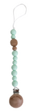 Chewable Charm Classic Pacifier Clip- Mint