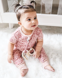 Chewable Charm Grace Pacifier Clip- Mauvewood