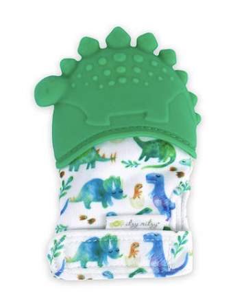 Itzy Ritzy Teething Mitt- Dinosaur