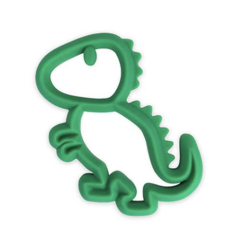 Itzy Ritzy Chew Crew Silicone Teether- Dinosaur