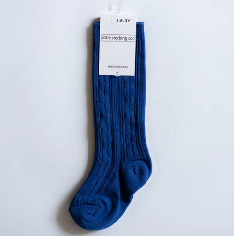 Classic Blue Knee High Socks