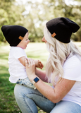 Beau Hudson Black Knit Beanie- FINAL SALE