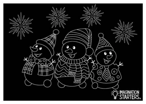 Chalkboard Snowman Placemat