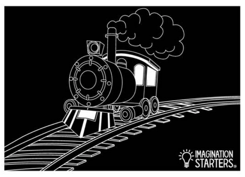 Chalkboard Train Placemat