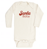 Tenth and Pine Long Sleeve Bodysuit-  Santa Baby- FINAL SALE