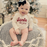 Tenth and Pine Long Sleeve Bodysuit-  Santa Baby- FINAL SALE