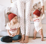 Tenth and Pine Long Sleeve Bodysuit-  Santa Baby- FINAL SALE