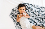 Copper Pearl Knit Swaddle Blanket- Gunnar