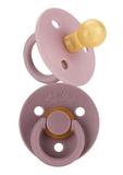 Itzy Soother Natural Pacifier Set- Orchid/Lilac- FINAL SALE