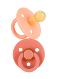 Itzy Soother Natural Pacifier Set- Apricot/Terracotta- FINAL SALE