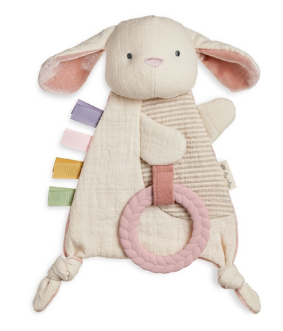 Bitzy Crinkle™ Sensory Crinkle Toy With Teether- Bunny