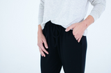 Women's Jogger Set- Grey Top with Black Bottoms- Final Sale