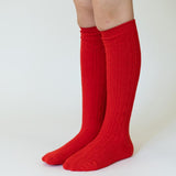 Bright Red Knee High Socks