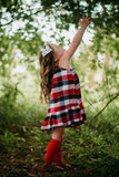 Bright Red Knee High Socks