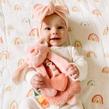 Itzy Ritzy Lovey Bunny Plush with Silicone Teether