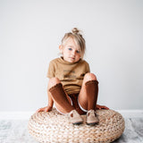 Chocolate Lace Top Knee Highs