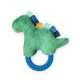 Itzy Ritzy Dino Plush Rattle Pal with Teether- FINAL SALE