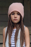 Beau Hudson Musk Pink Knit Beanie- FINAL SALE